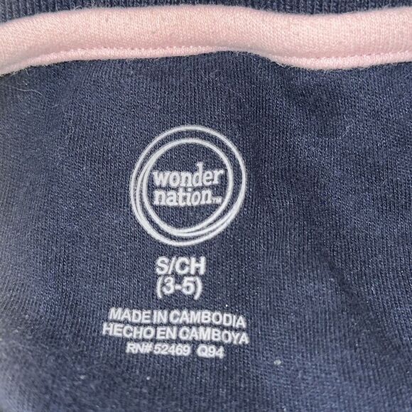 Wonder Nation Dark Blue School Uniform Polo Shirt Size Small (3-5) Boys Girls - Picture 4 of 4